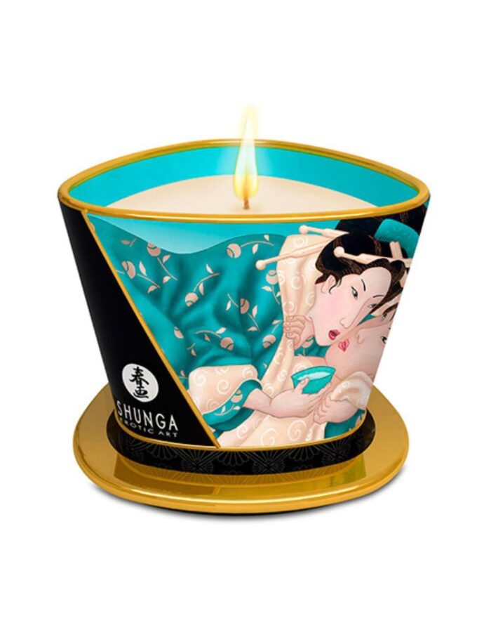 Shunga vela isleña para masajes